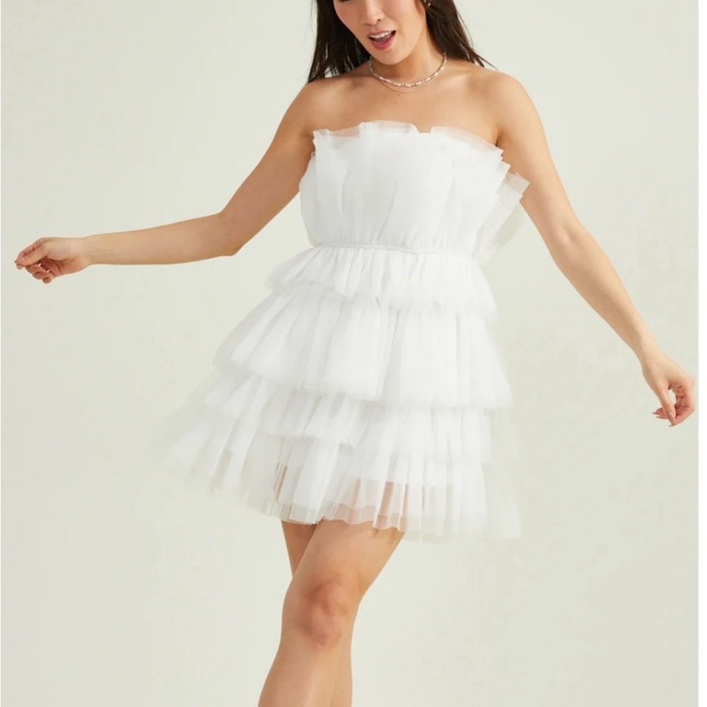 Altar'd State Tulle Tiered Dress